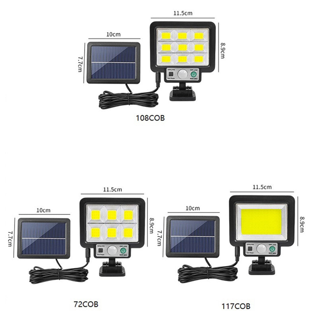 Farola Solar LED con Sensor de Movimiento y Control Remoto
