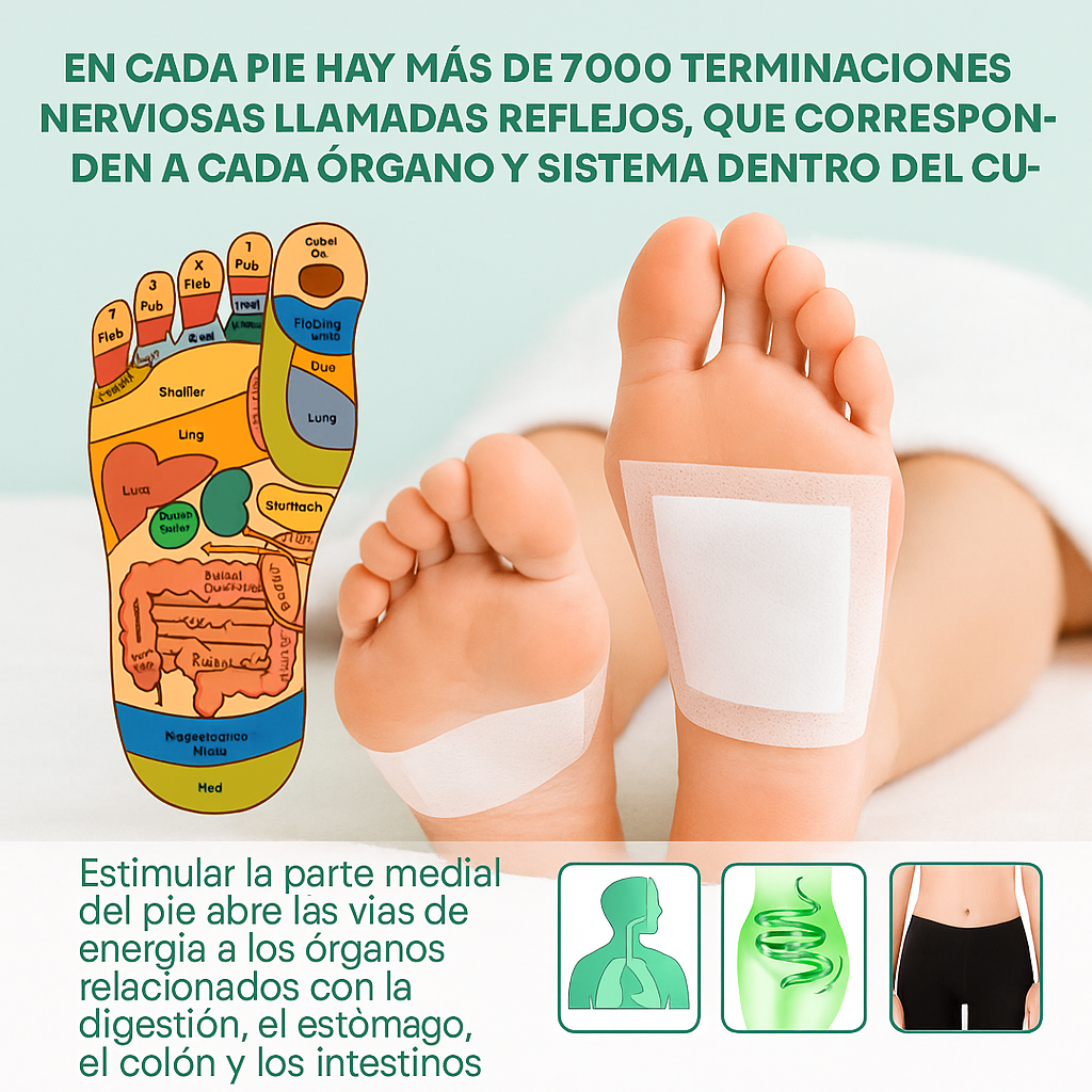 Parches desintoxicantes para pies