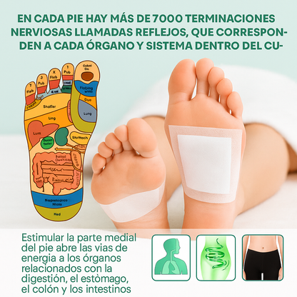 Parches desintoxicantes para pies