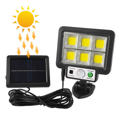 Farola Solar LED con Sensor de Movimiento y Control Remoto